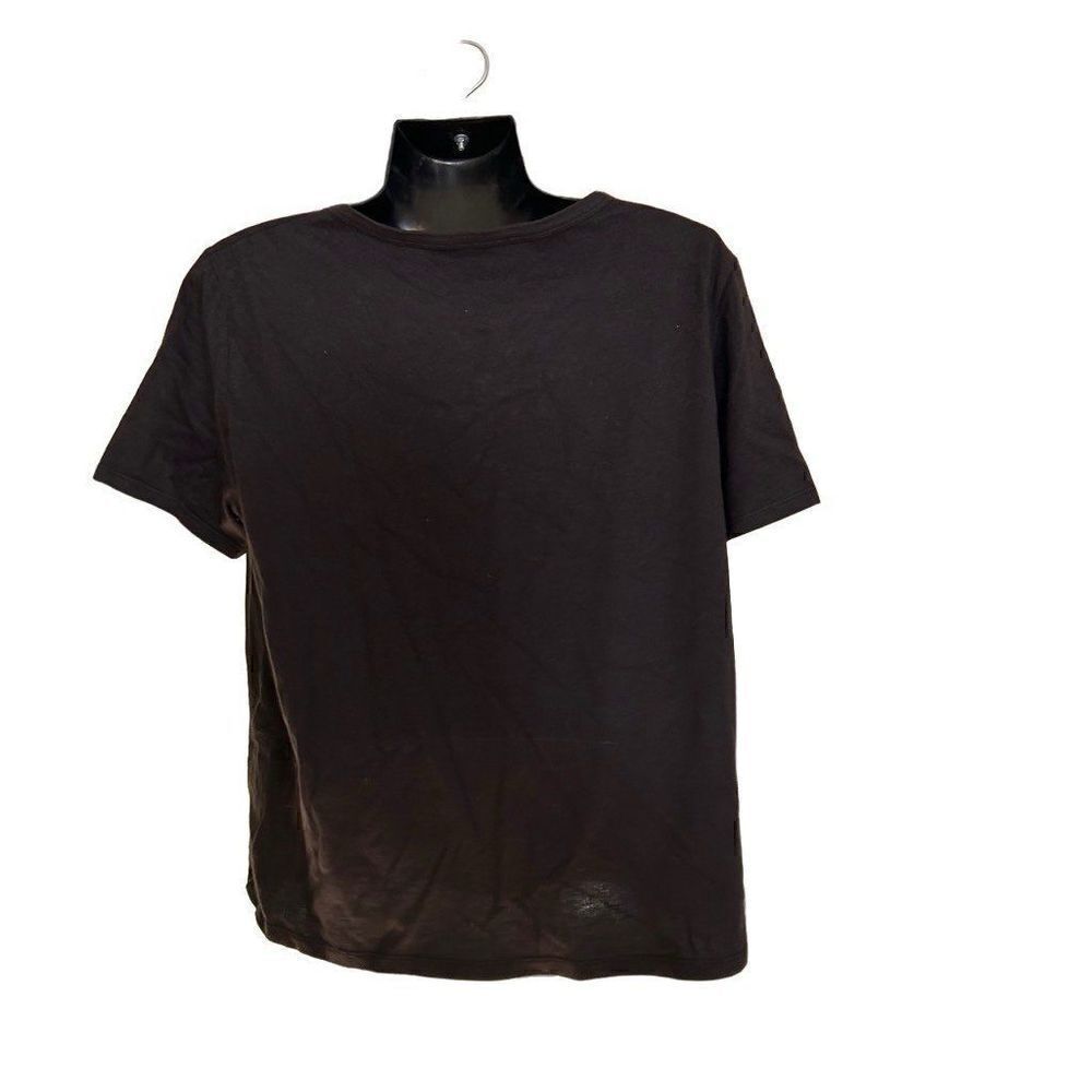 Zara black cotton pearls top tee shirt women’s large - Picture 5 of 5